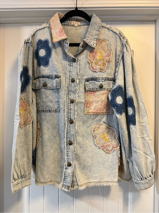 POL Jackets & Blazers - POL Light Blue Denim Jacket